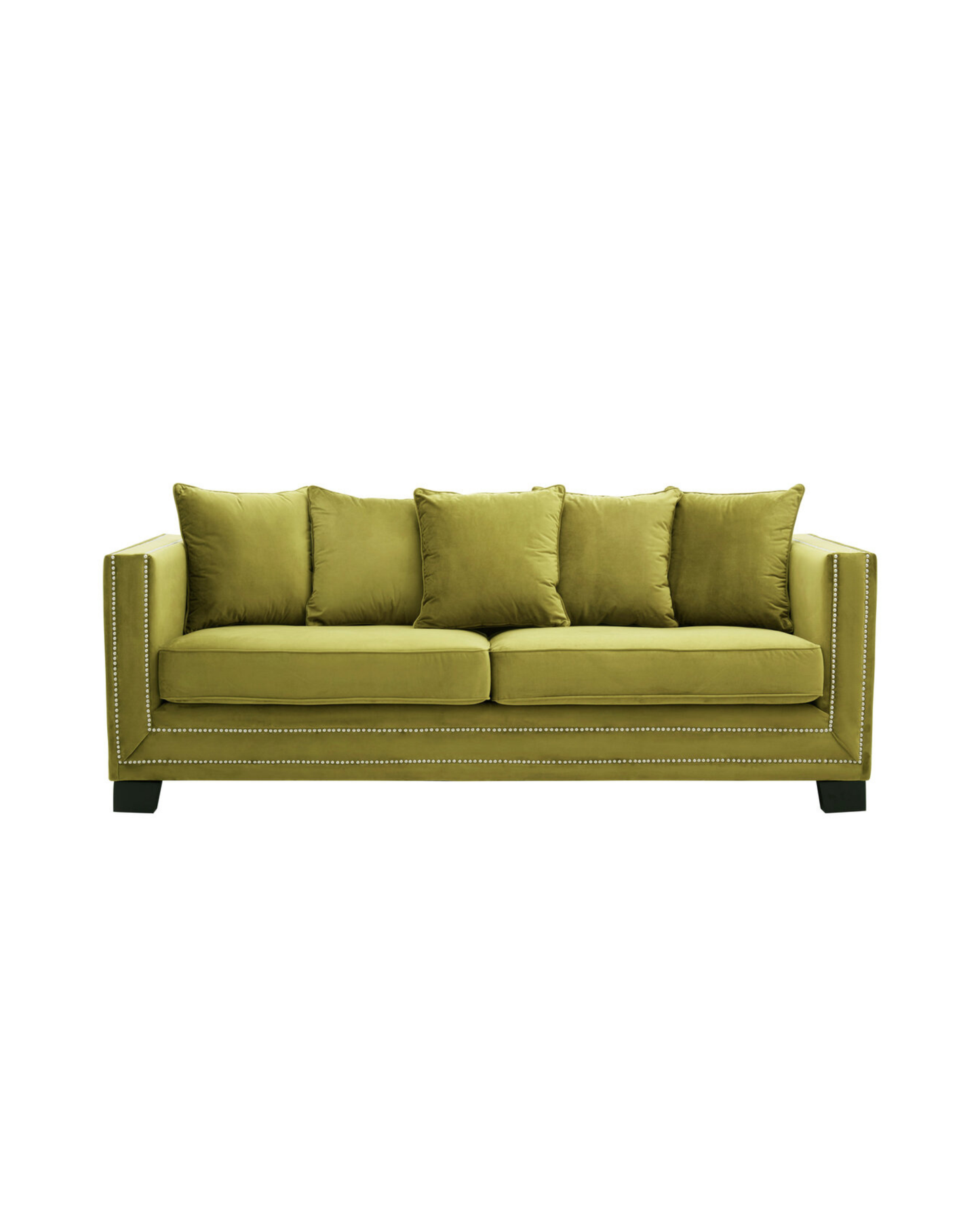 Rhodes 3 Seater Sofa - Moss Velvet