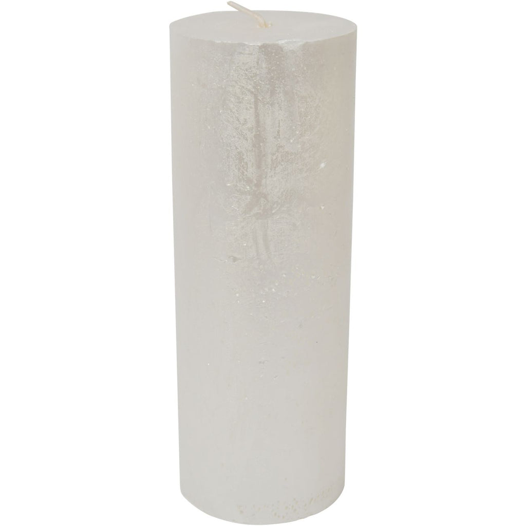 Serenity White Pillar Candle - 7x19cm