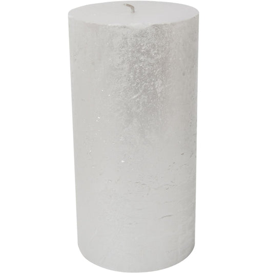 Serenity White Pillar Candle - 10x20cm