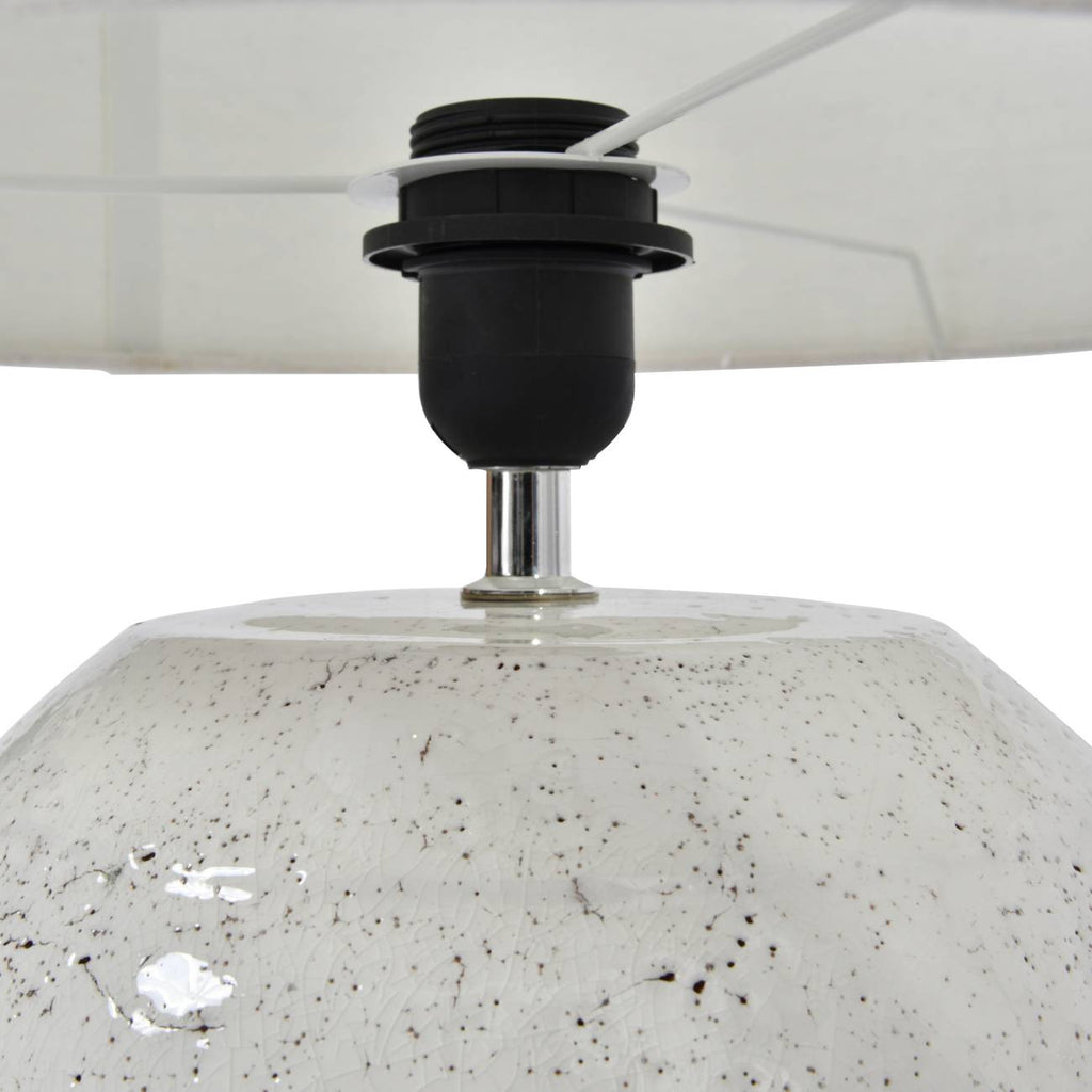 Quay White Speckle Table Lamp