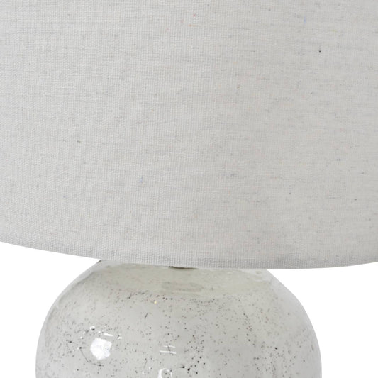 Quay White Speckle Table Lamp