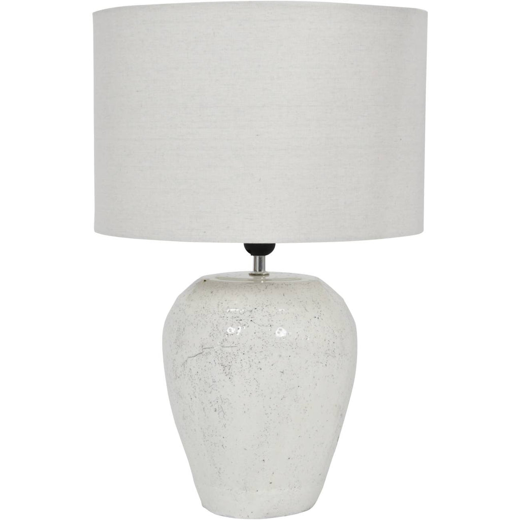 Quay White Speckle Table Lamp