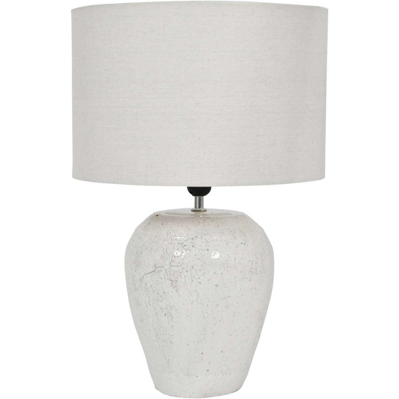 Quay White Speckle Table Lamp