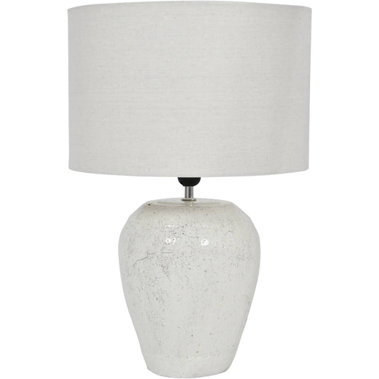 Quay White Speckle Table Lamp