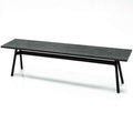 Portia Black Acacia Bench