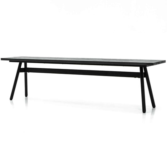 Portia Black Acacia Bench