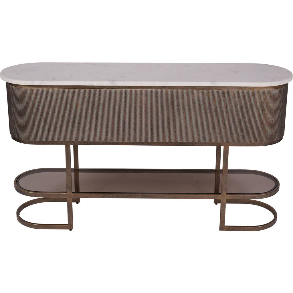 Montecito Aged Gold Console Table