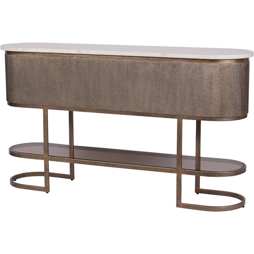 Montecito Aged Gold Console Table