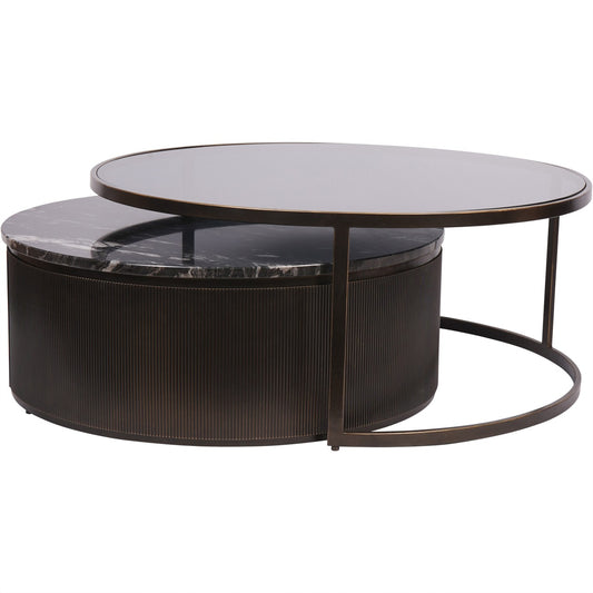 Montecito Black Set of 2 Nesting Coffee Tables