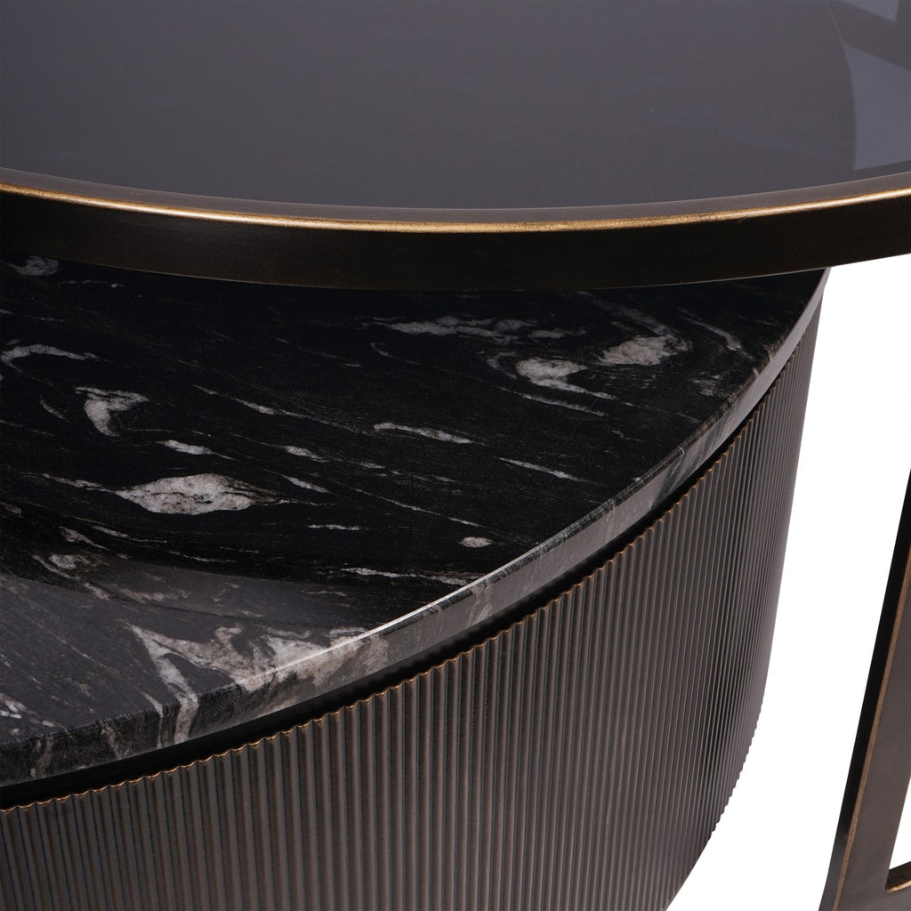 Montecito Black Set of 2 Nesting Coffee Tables