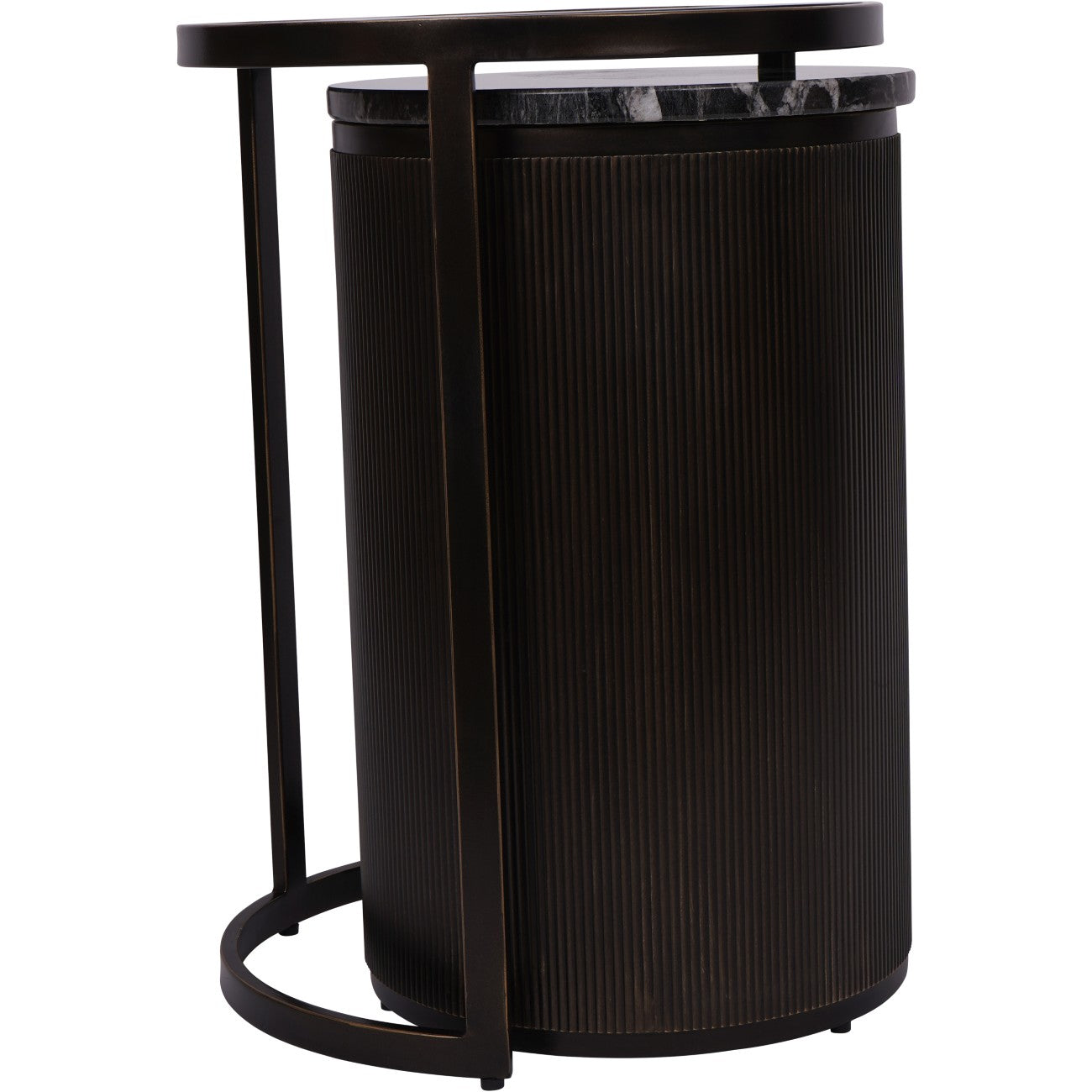 Montecito Black Set of 2 Nesting Side Tables
