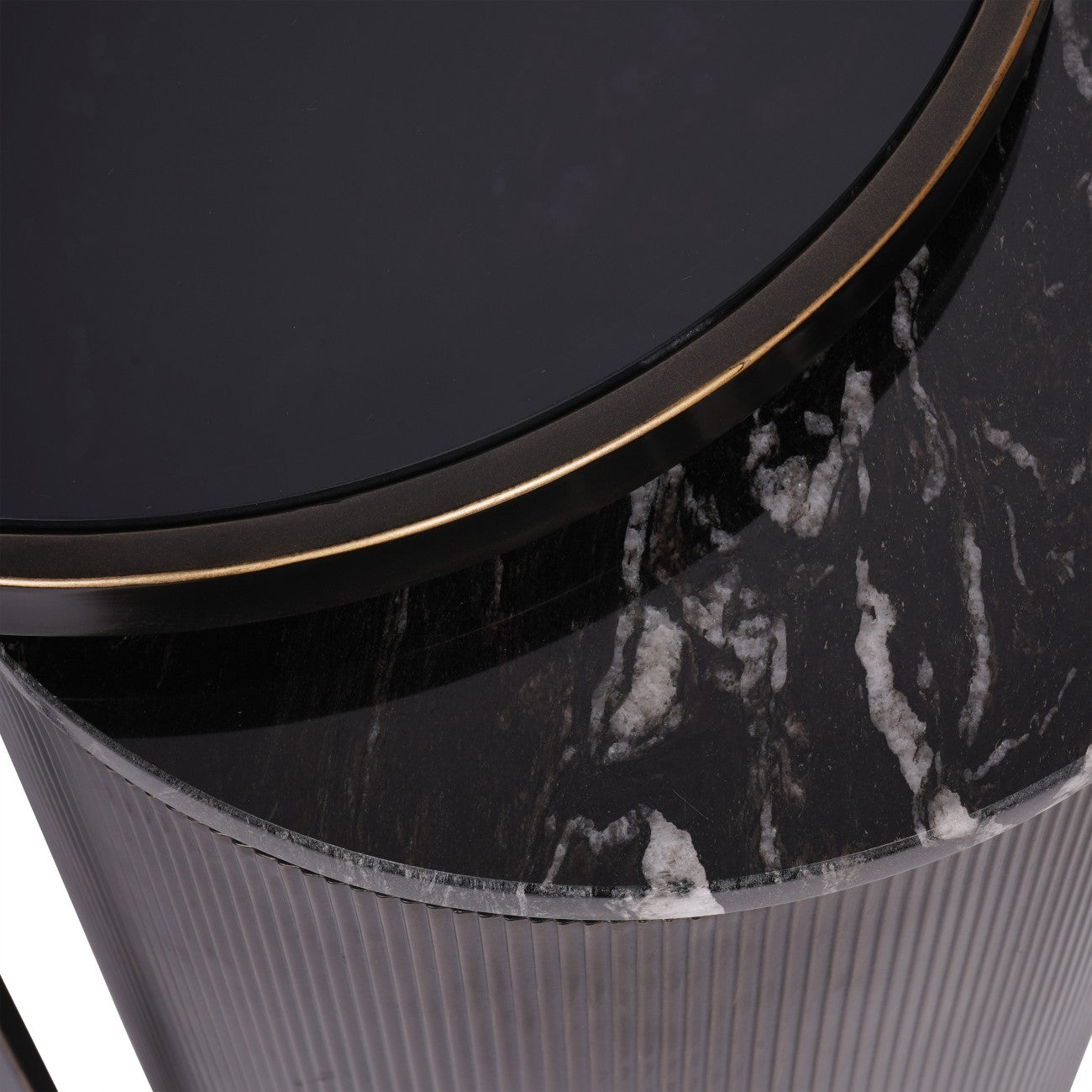 Montecito Black Set of 2 Nesting Side Tables