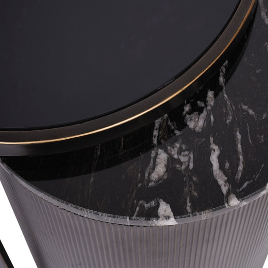 Montecito Black Set of 2 Nesting Side Tables