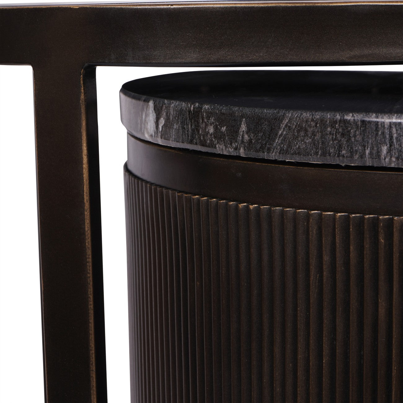 Montecito Black Set of 2 Nesting Side Tables