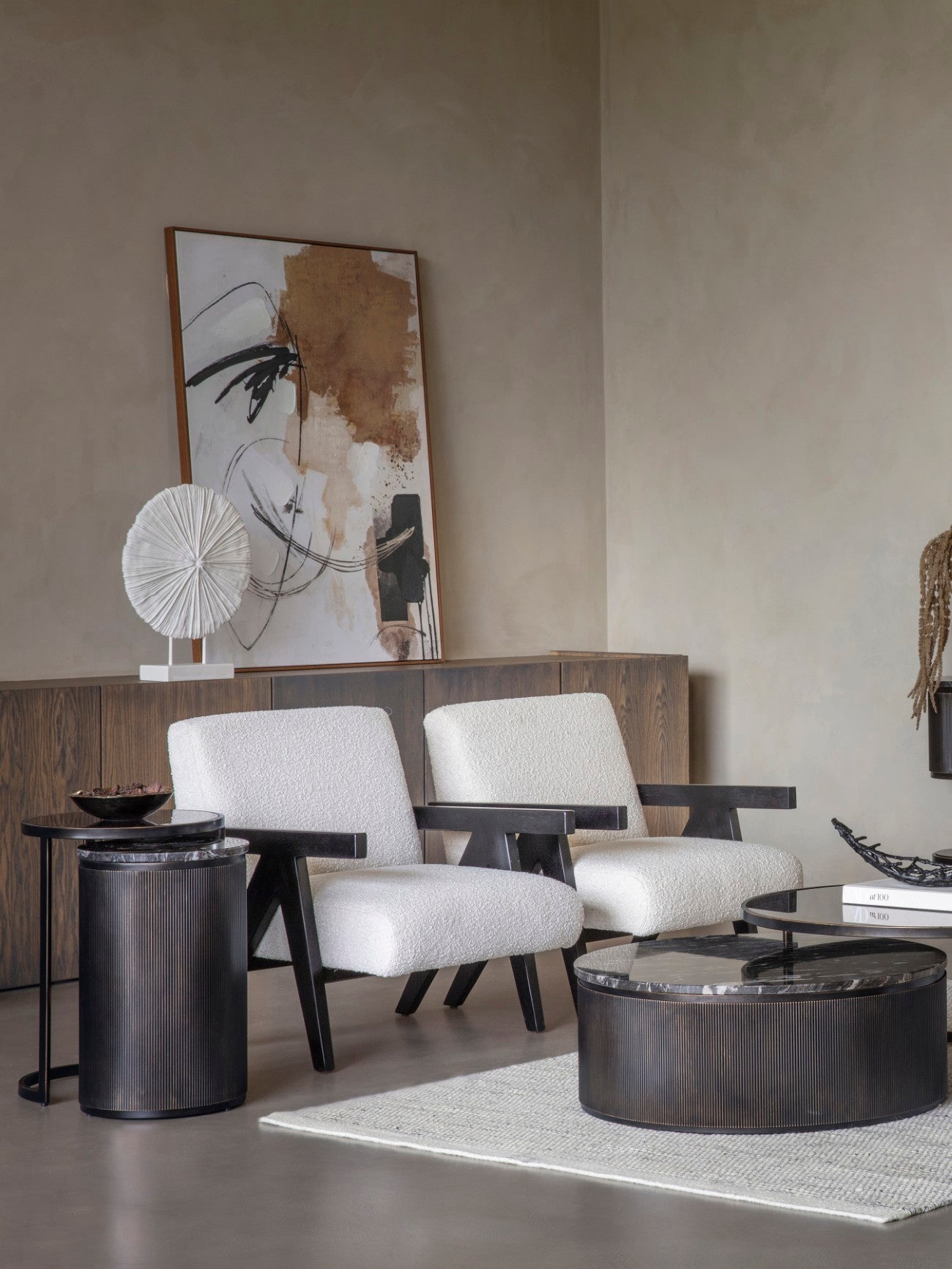 Montecito Black Set of 2 Nesting Side Tables