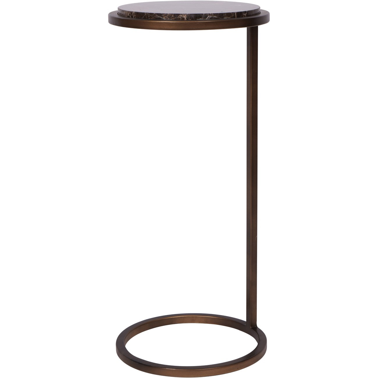 Sierra Accent Table Brown Emperador Marble