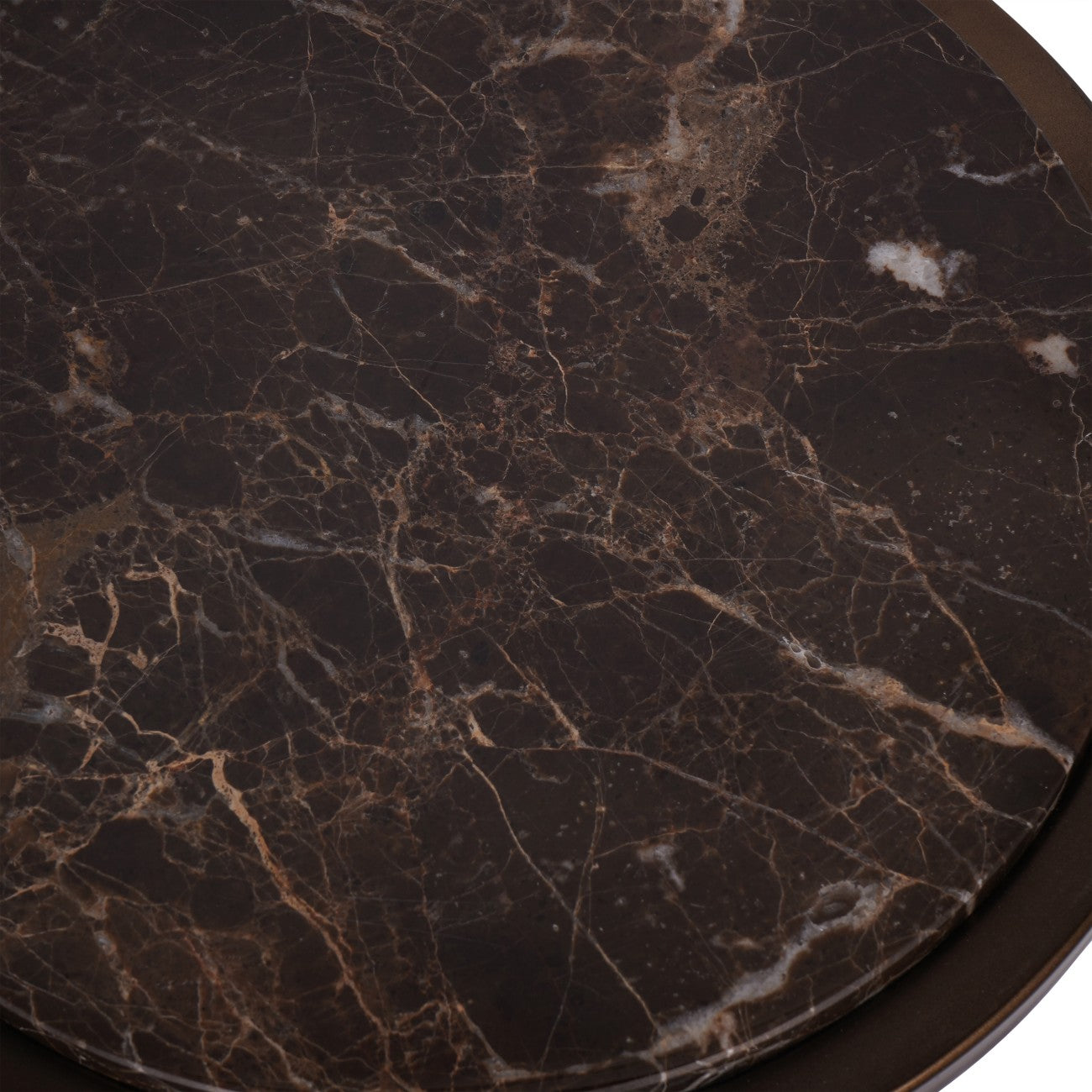 Sierra Accent Table Brown Emperador Marble