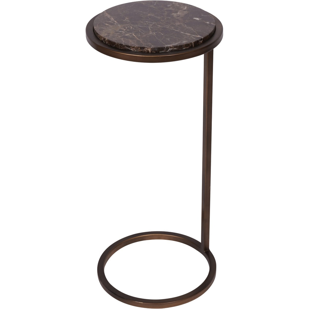 Sierra Accent Table Brown Emperador Marble