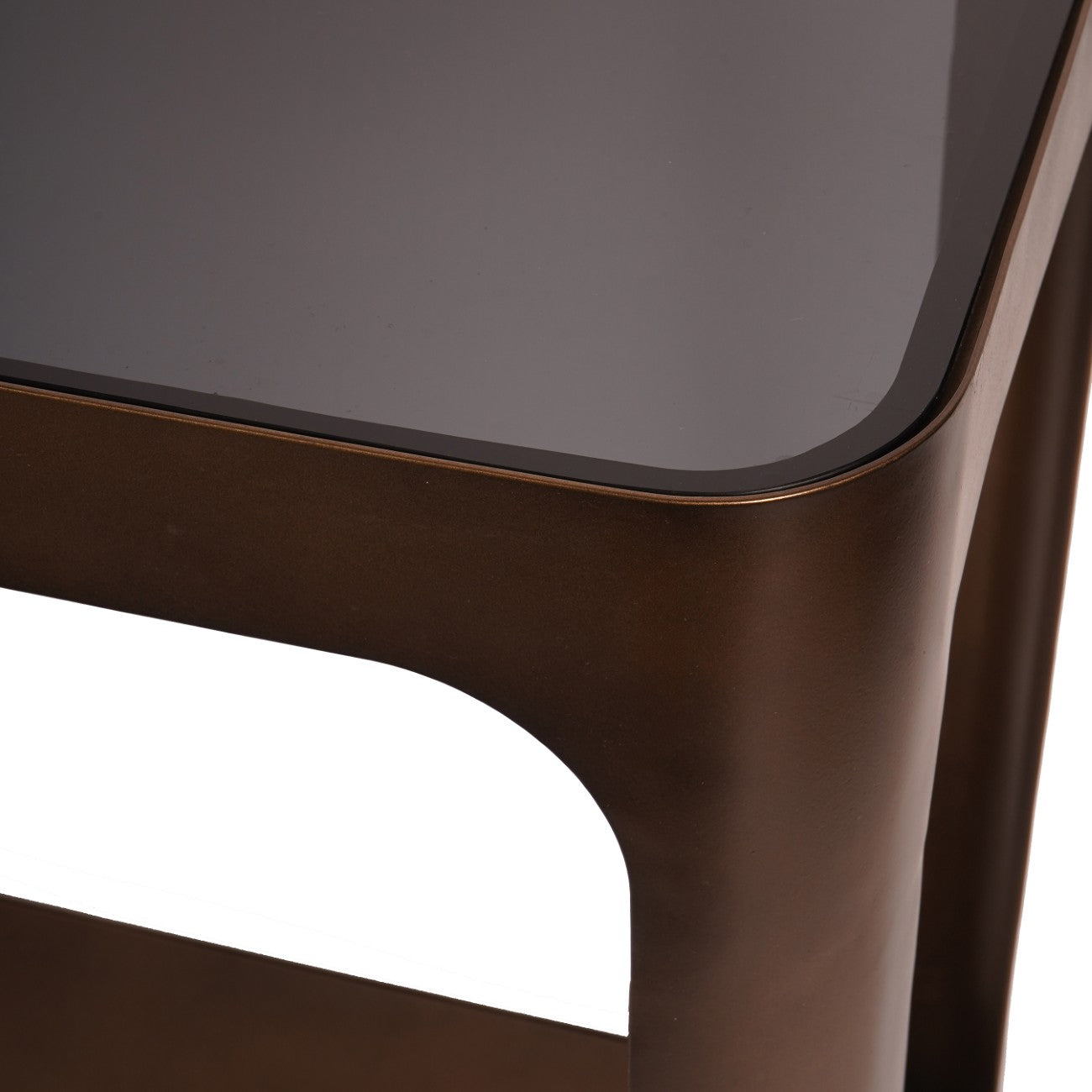 Fairmont Metal and Glass Console Table