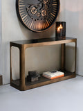 Fairmont Metal and Glass Console Table