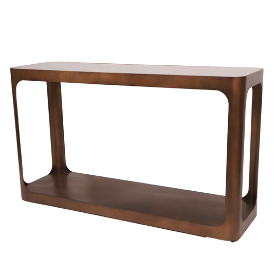 Fairmont Metal and Glass Console Table