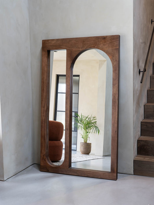 Presidio Wooden Floor Standing Mirror
