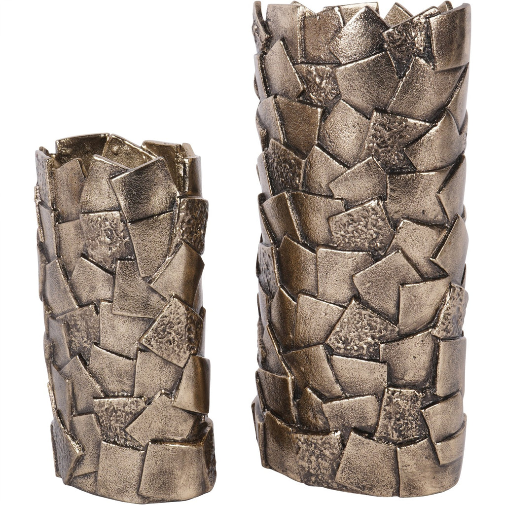 Laurel Cast Aluminium Decorative Vase - Large