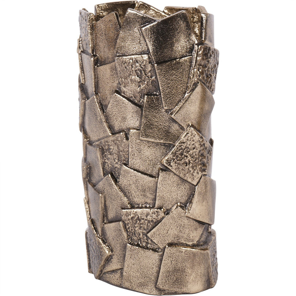 Laurel Cast Aluminium Decorative Vase - Small