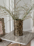 Laurel Cast Aluminium Decorative Vase - Small