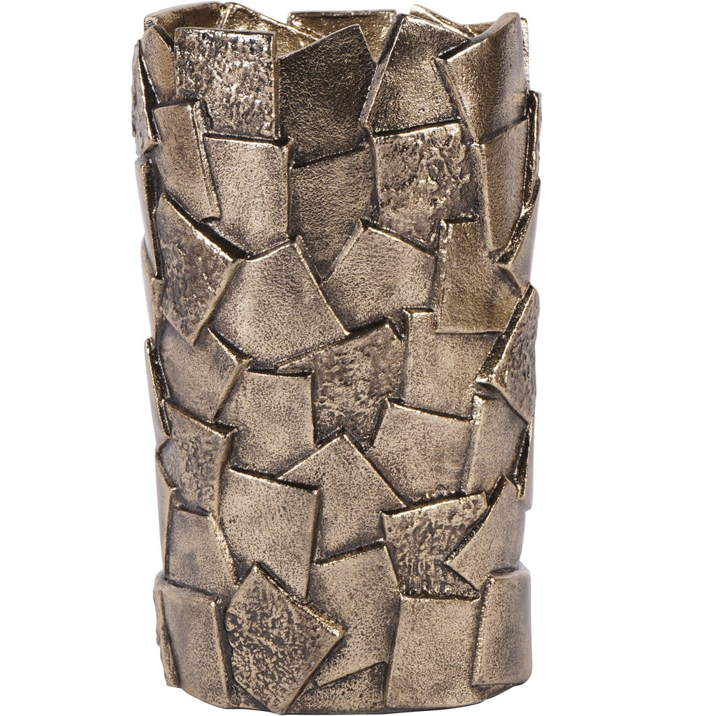Laurel Cast Aluminium Decorative Vase - Small