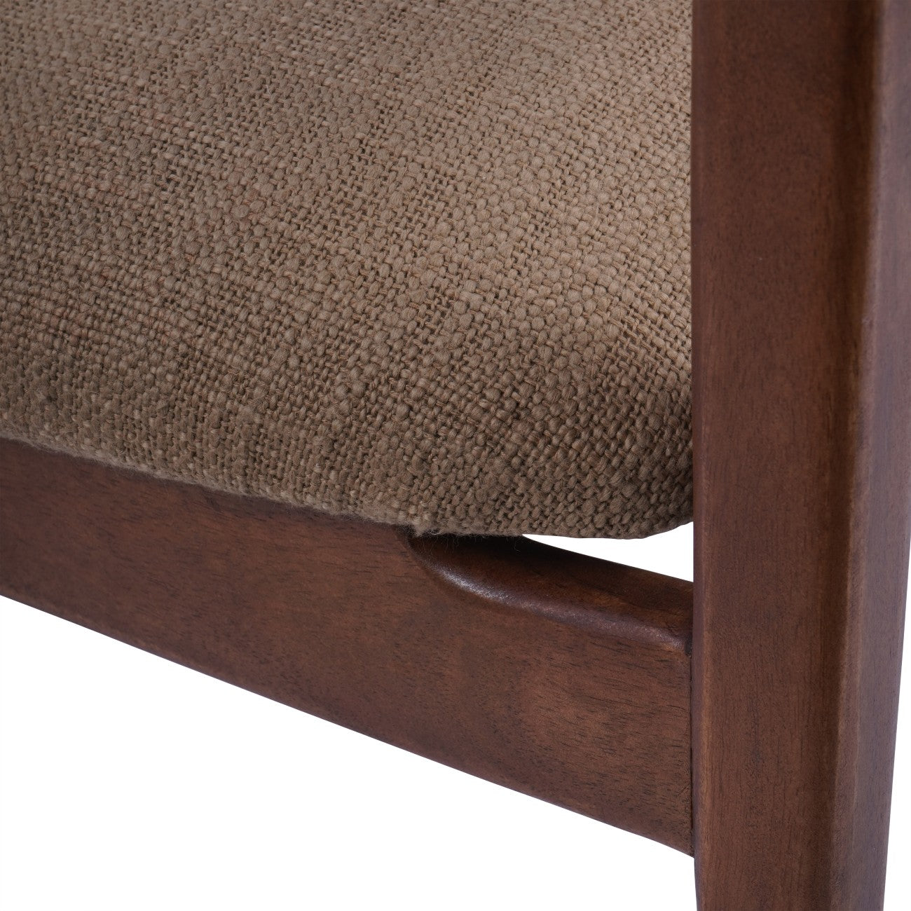 Presidio Wooden Upholstered Dining Chair - Cappuccino