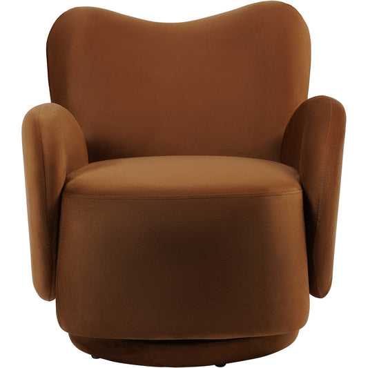 Robson Upholstered Swivel Chair Soft Caramel
