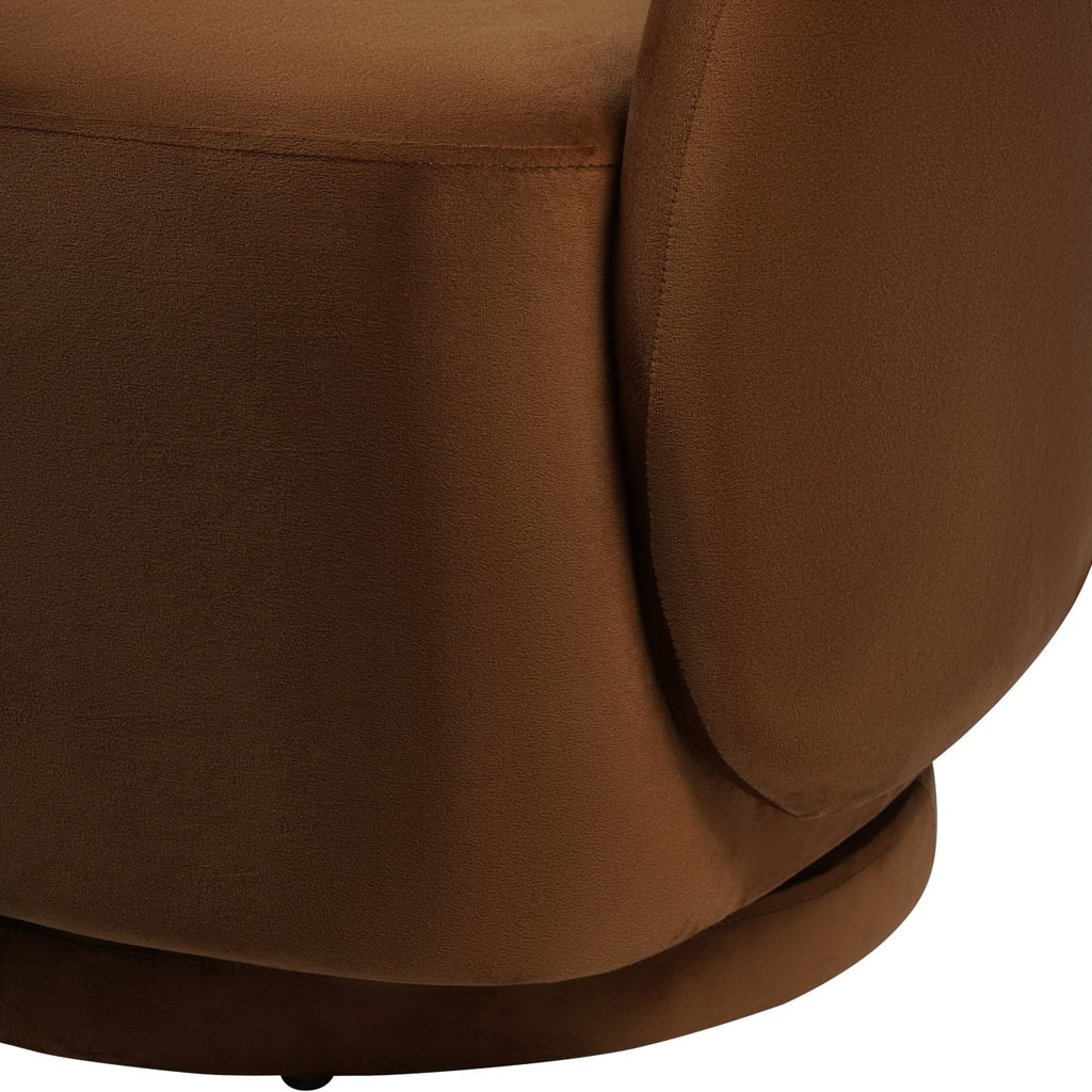 Robson Swivel Chair - Soft Caramel