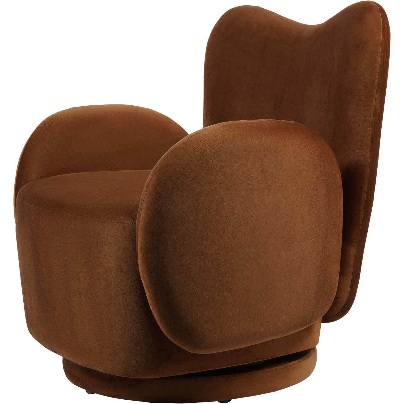 Robson Upholstered Swivel Chair Soft Caramel