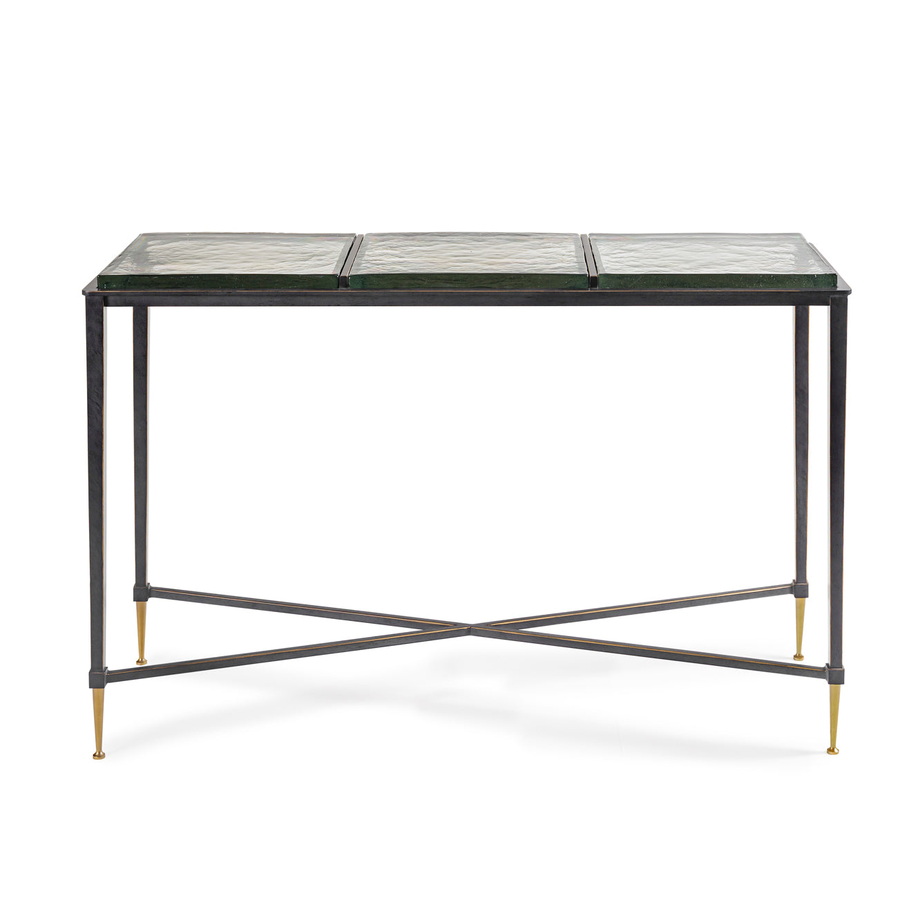 Ripple Square Glass Panelled Console Table