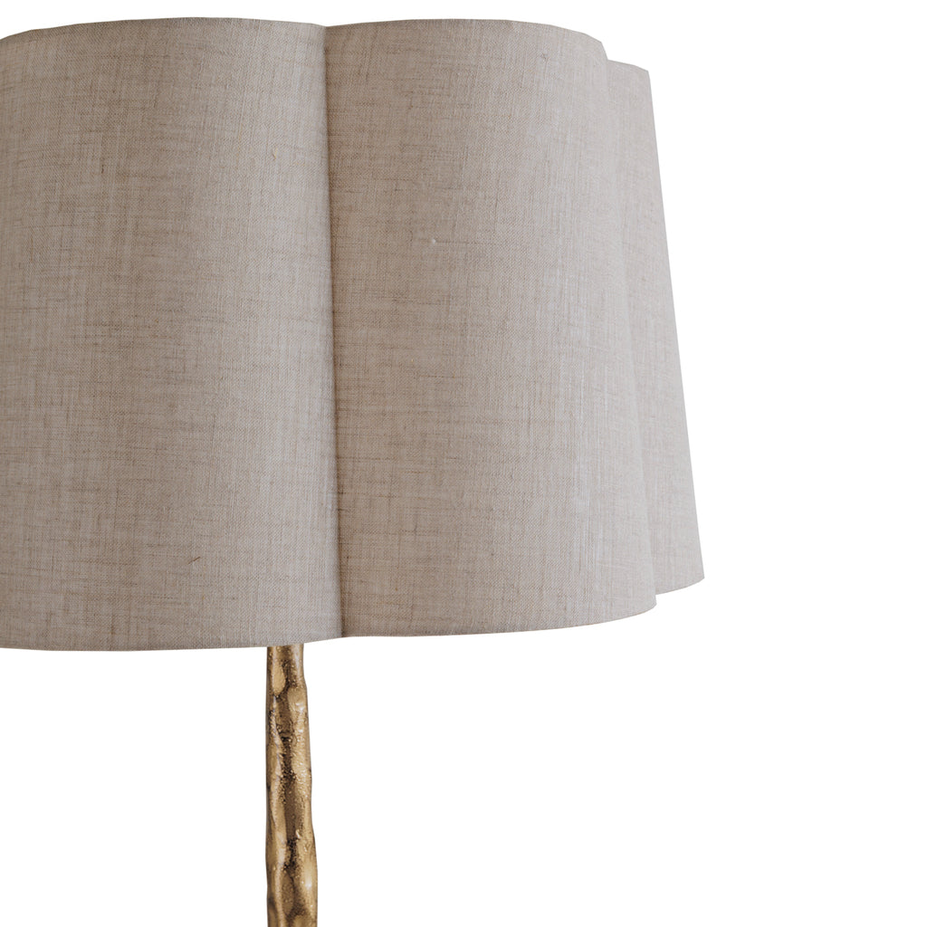 Sunwash Loop Floor Lamp – Aged Champagne & Ivory