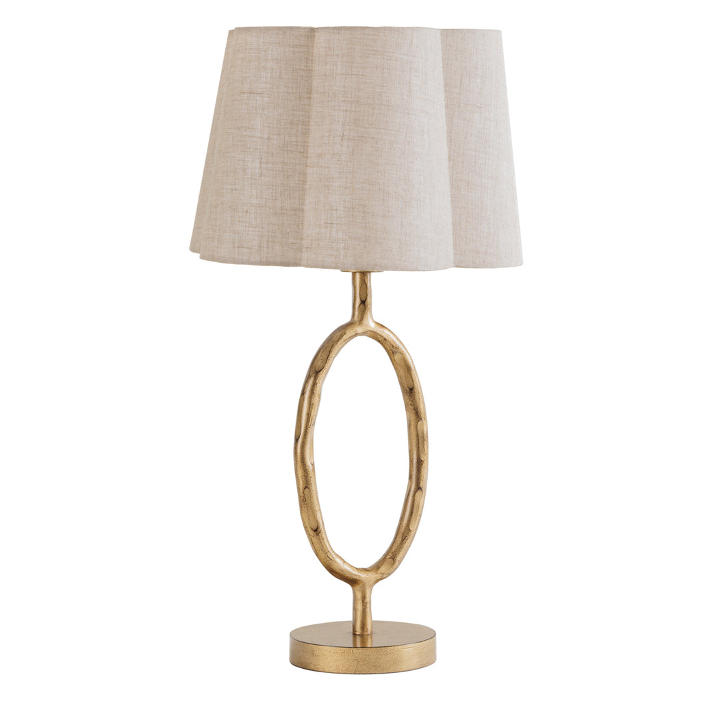 Sunwash Loop Table Lamp – Aged Champagne & Ivory