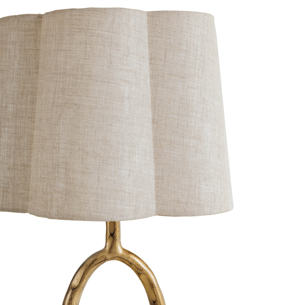 Sunwash Loop Table Lamp – Aged Champagne & Ivory
