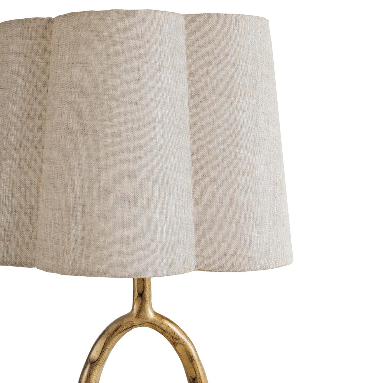 Sunwash Loop Table Lamp – Aged Champagne & Ivory