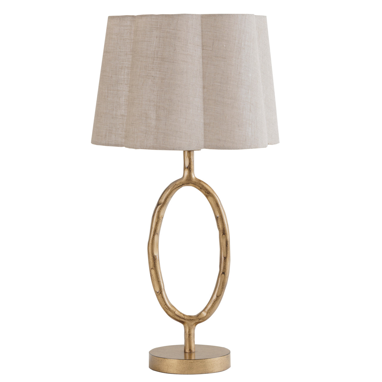 Sunwash Loop Table Lamp – Aged Champagne & Ivory