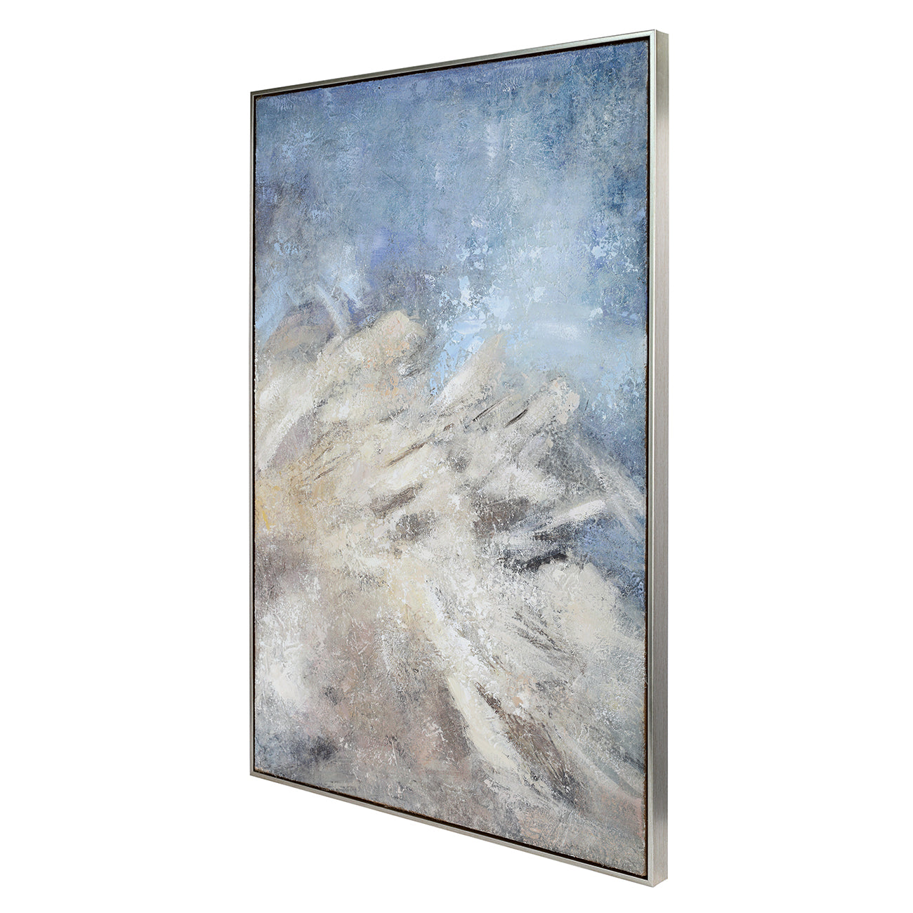 Kaia Textured Pacific Framed Artwork