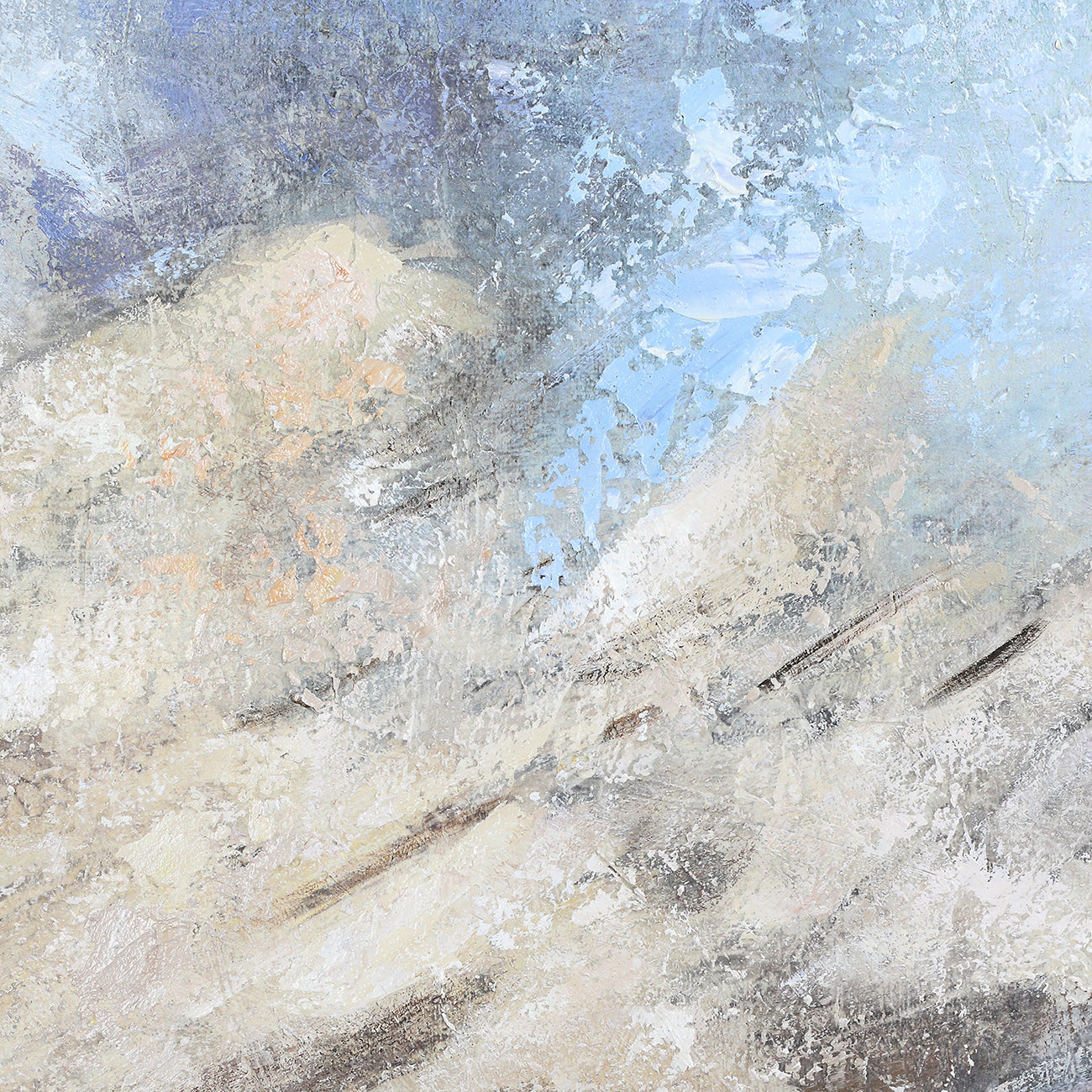 Kaia Textured Pacific Framed Artwork