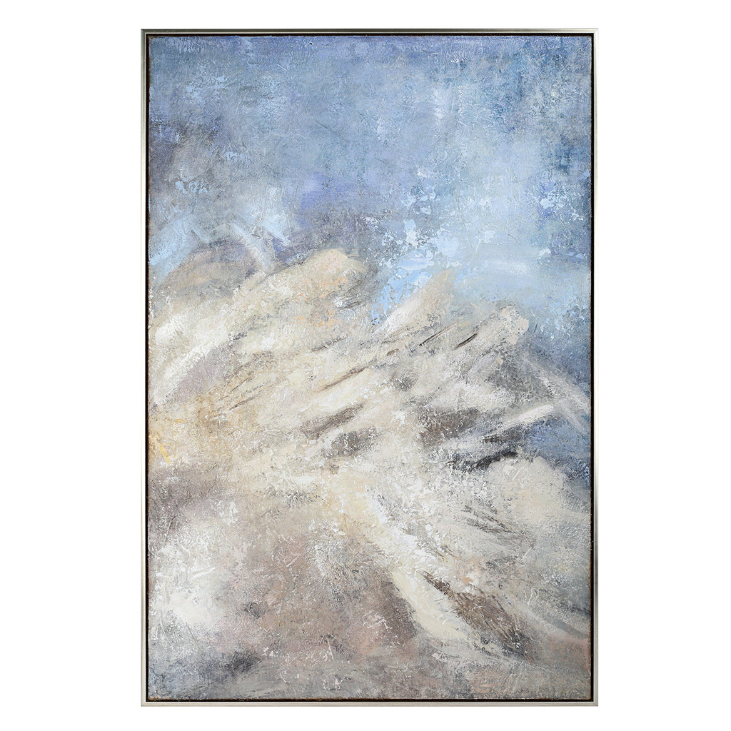 Kaia Textured Pacific Framed Artwork