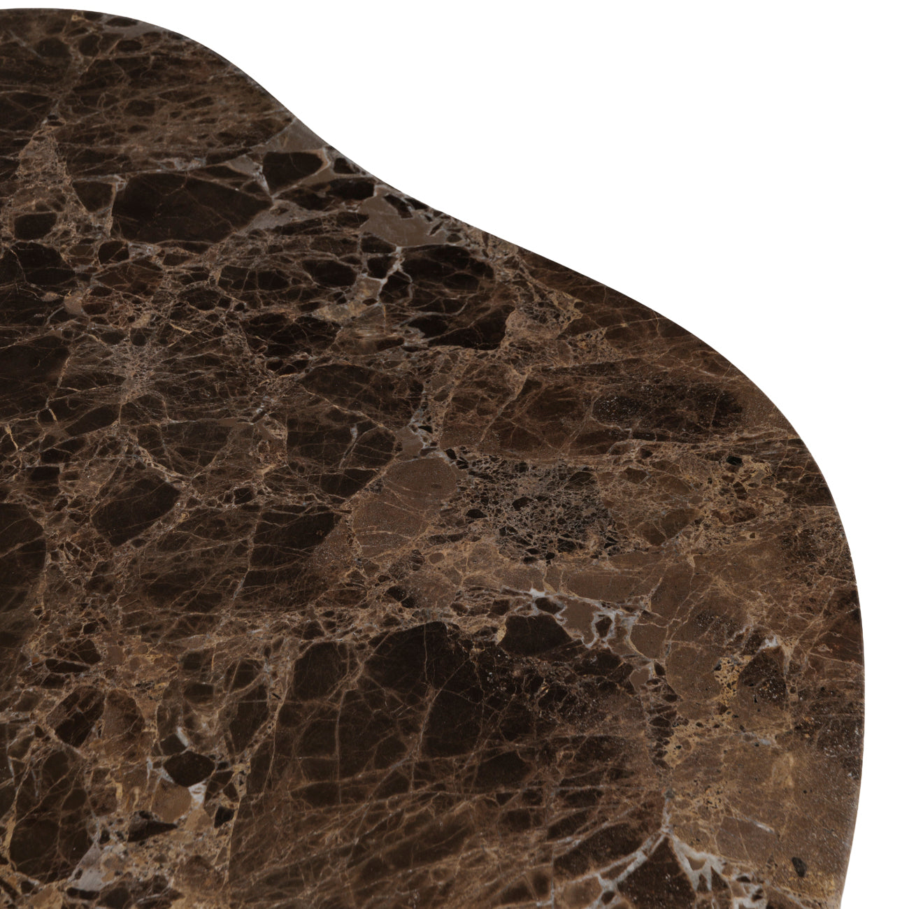 Marmont Marble and Glass Soft Curve Coffee Tables - Set of 2