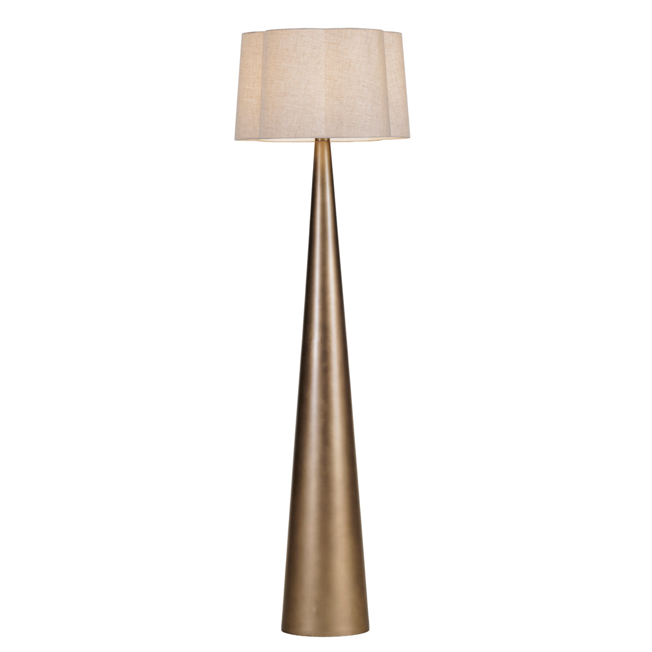 Milford  Floor Lamp - Smoked Gold