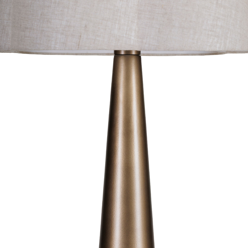 Milford  Floor Lamp - Smoked Gold