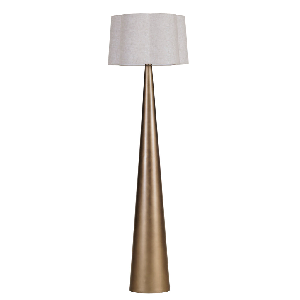 Milford  Floor Lamp - Smoked Gold