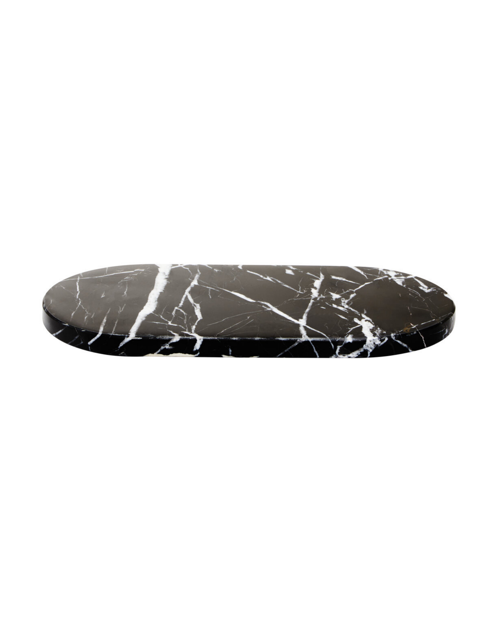 Ceni Oval Black Marble Serving Board