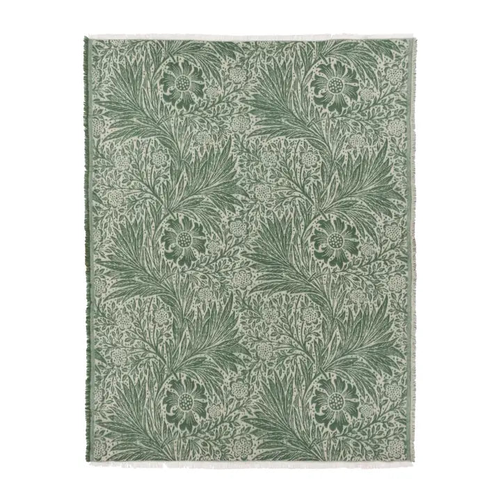 Marigold Jacquard Throw Green
