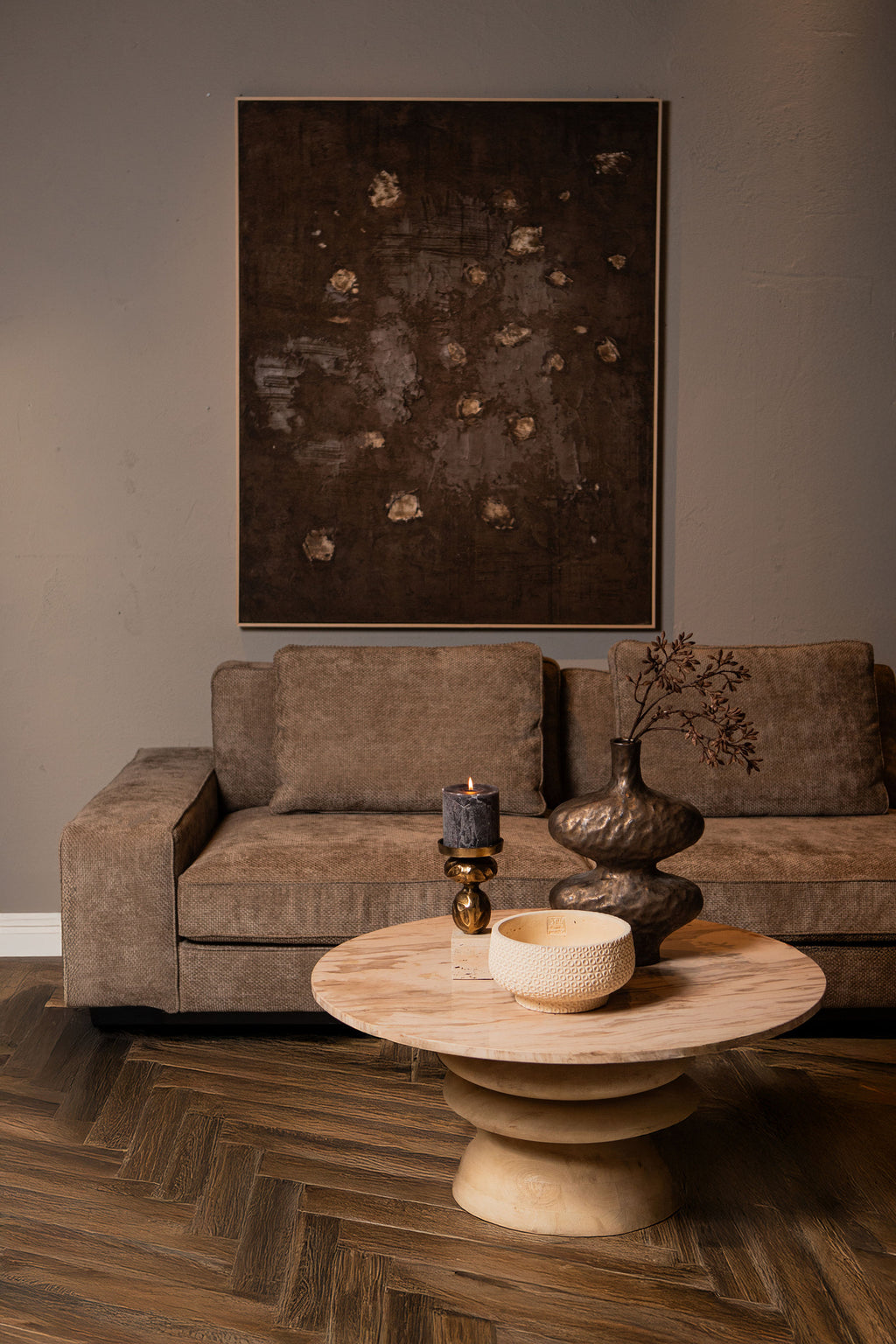 Kendall Coffee Table - Mango Wood & Marble